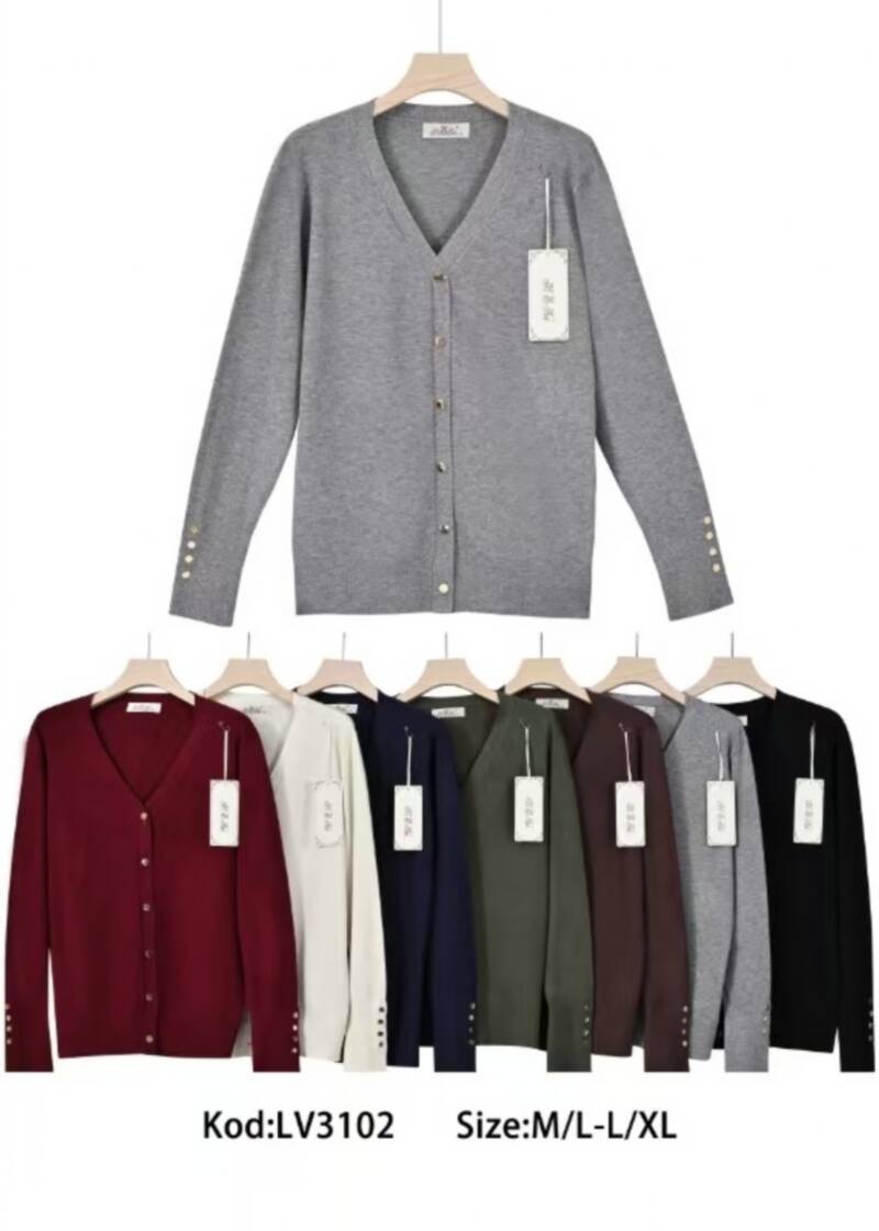 Swetry damskie Roz M/L-L/XL. Mix kolor. Paczka 8 szt